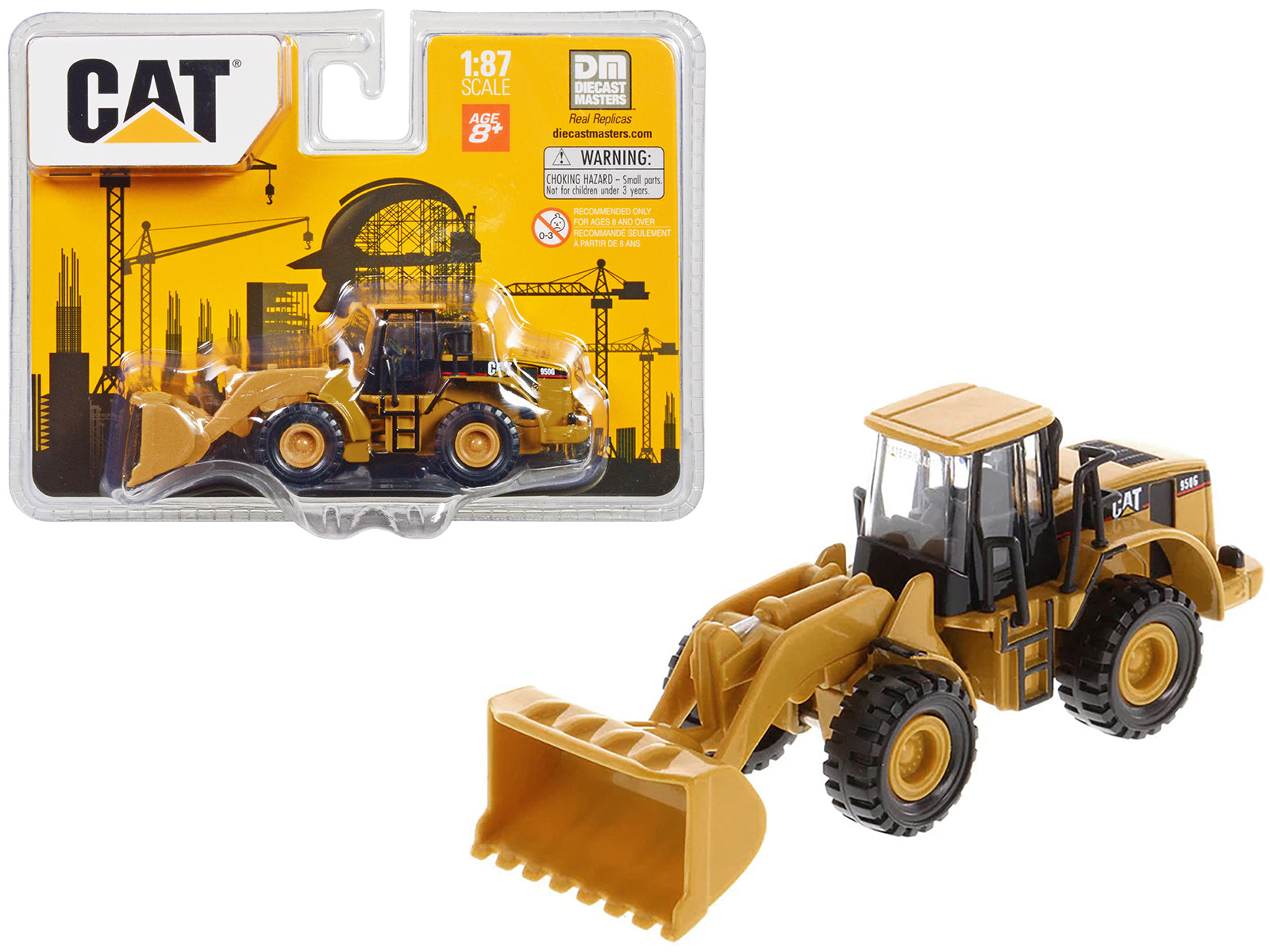 CAT Caterpillar 950G Series II Wheel Loader Yellow 1/87 (HO) Diecast Model by Diecast Masters-DiecastModeler.com