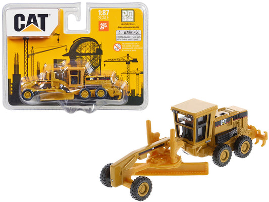 CAT Caterpillar 163H Motor Grader Yellow 1/87 (HO) Diecast Model by Diecast Masters-DiecastModeler.com