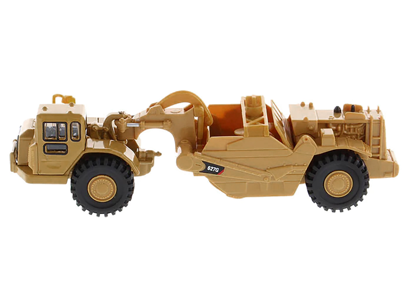 CAT Caterpillar 627G Auger Scraper Yellow 1/87 (HO) Diecast Model by Diecast Masters-DiecastModeler.com