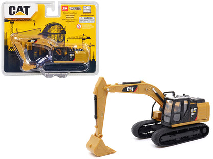 CAT Caterpillar 320F L Hydraulic Excavator Yellow and Black 1/64 Diecast Model by Diecast Masters-DiecastModeler.com