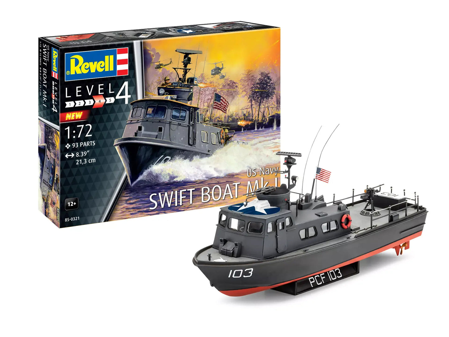 Level 4 Model Kit US Navy Swift Boat Mk.I 1/72 Scale Model by Revell-DiecastModeler.com