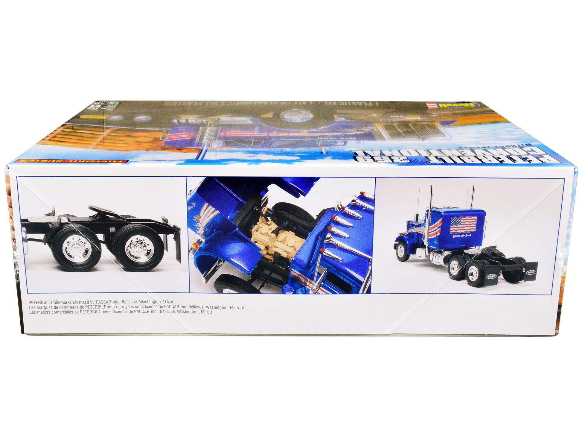 Level 4 Model Kit Peterbilt 359 Conventional Truck Tractor (without Trailer) "Historic Series" 1/25 Scale Model by Revell-DiecastModeler.com