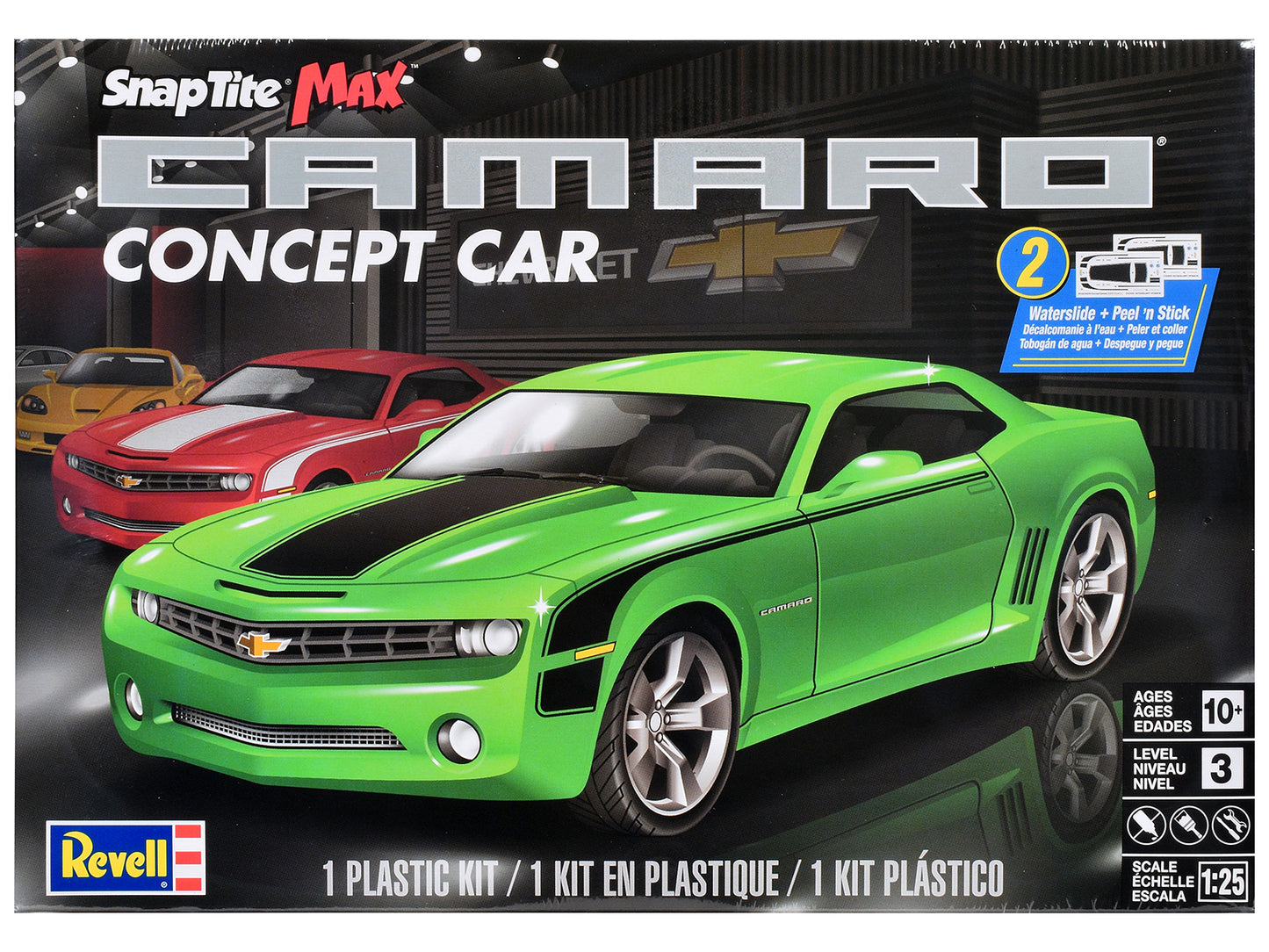 Level 3 Snap Tite Max Model Kit Chevrolet Camaro Concept Car 1/25 Scale Model by Revell-DiecastModeler.com