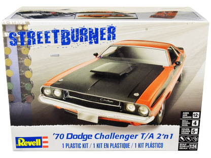 Level 4 Model Kit 1970 Dodge Challenger T/A "Streetburner" 2-in-1 Kit 1/24 Scale Model by Revell-DiecastModeler.com