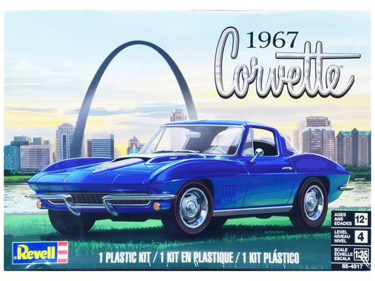 Level 4 Model Kit 1967 Chevrolet Corvette Sport Coupe 1/25 Scale Model by Revell-DiecastModeler.com