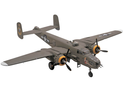 Level 4 Model Kit B-25J Mitchell Medium Bomber Plane 1/48 Scale Model by Revell-DiecastModeler.com