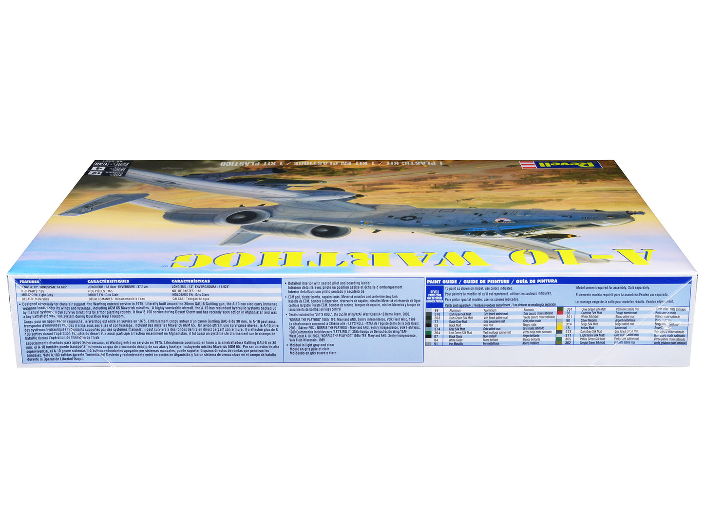 Level 4 Model Kit Fairchild Republic A-10 Warthog (Thunderbolt II) Aircraft 1/48 Scale Model by Revell