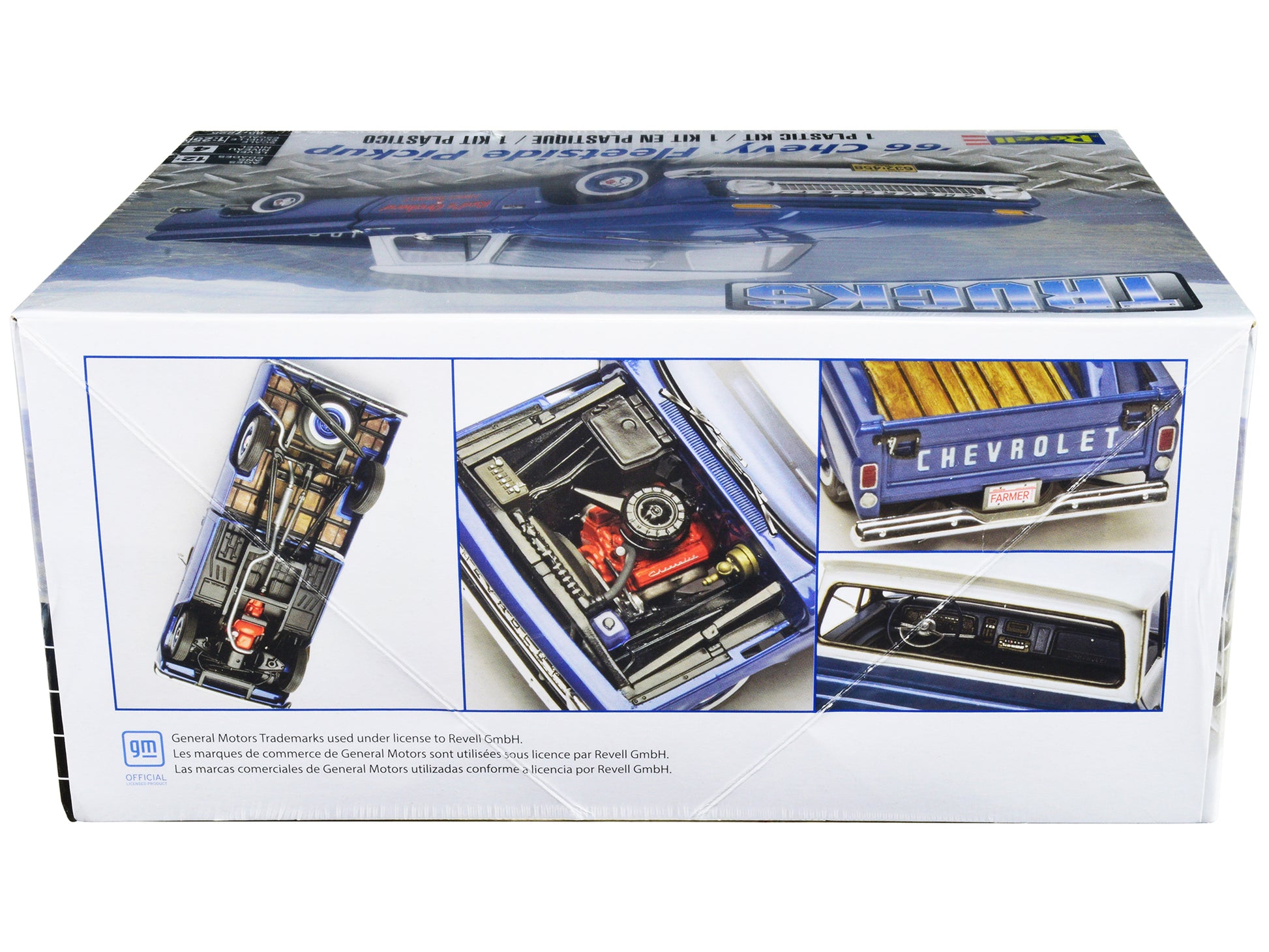 Level 4 Model Kit 1966 Chevrolet Fleetside Pickup Truck 1/25 Scale Model by Revell-DiecastModeler.com