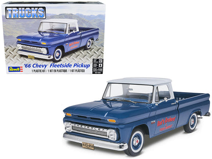 Level 4 Model Kit 1966 Chevrolet Fleetside Pickup Truck 1/25 Scale Model by Revell-DiecastModeler.com