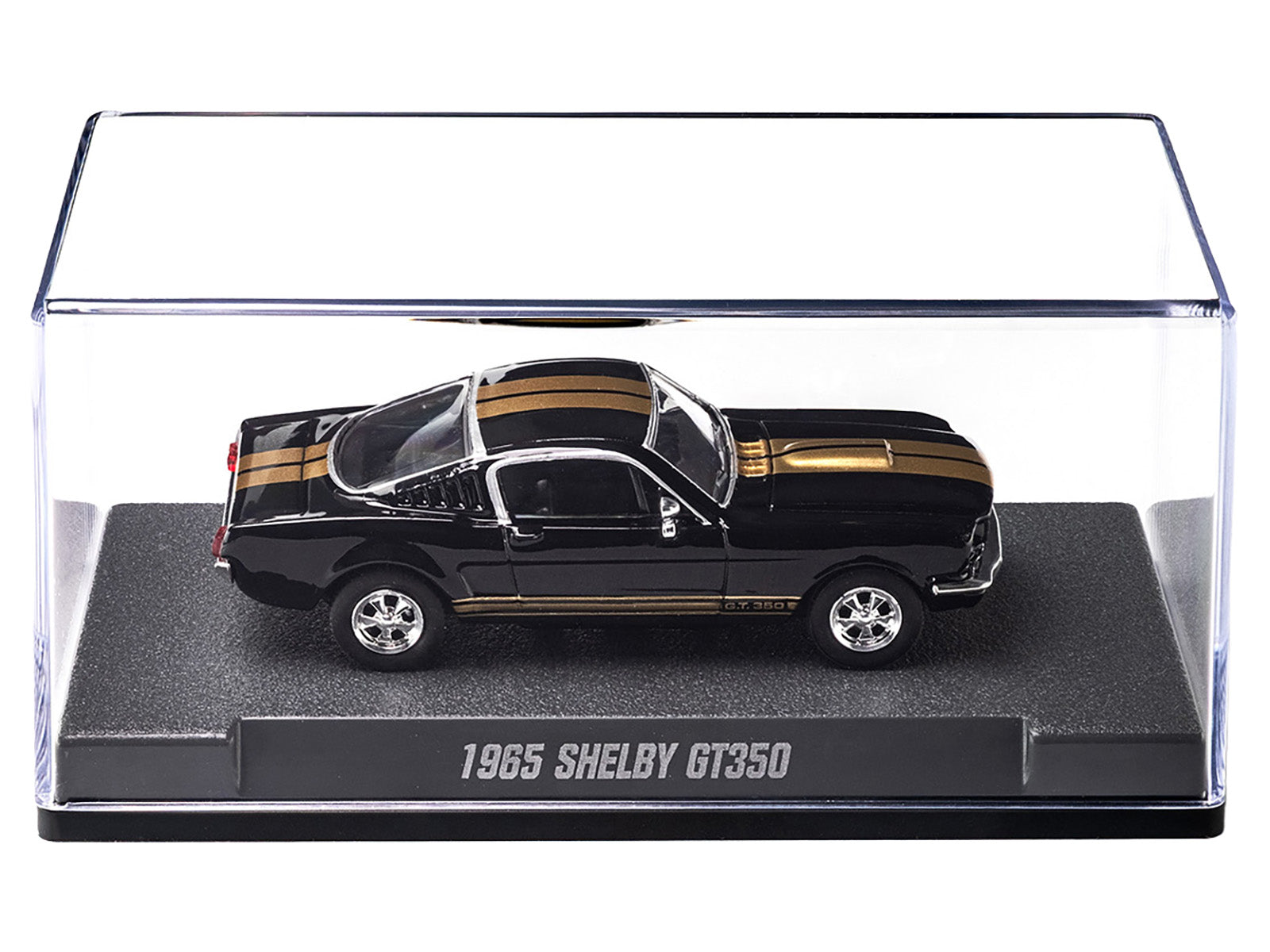 1965 Shelby GT350 Black with Gold Stripes "Collection" Series 1/64 Diecast Model Car by Majorette-DiecastModeler.com