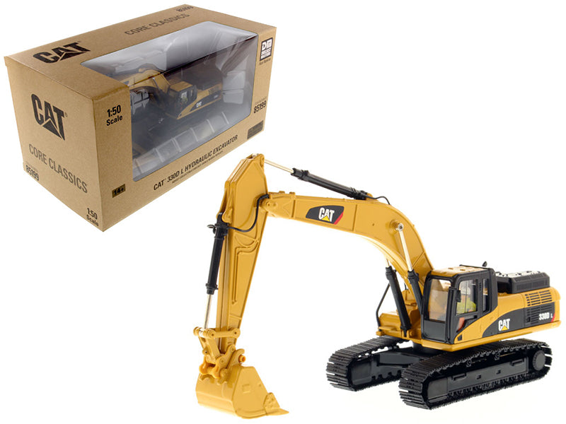 CAT Caterpillar 330D L Hydraulic Excavator with Operator "Core Classics Series" 1/50 Diecast Model by Diecast Masters-DiecastModeler.com