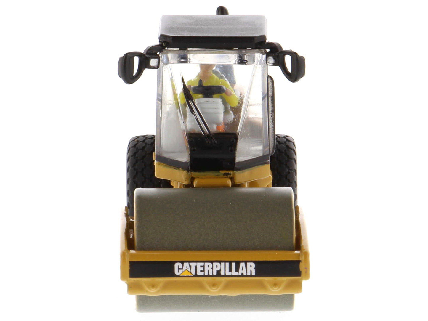 CAT Caterpillar CS56 Smooth Drum Vibratory Soil Compactor with Operator "High Line" Series 1/87 (HO) Scale Diecast Model by Diecast Masters-DiecastModeler.com