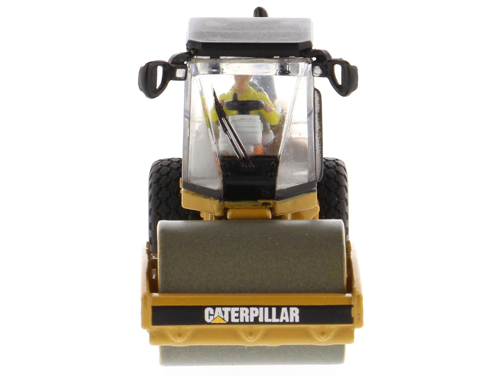 CAT Caterpillar CS56 Smooth Drum Vibratory Soil Compactor with Operator "High Line" Series 1/87 (HO) Scale Diecast Model by Diecast Masters-DiecastModeler.com