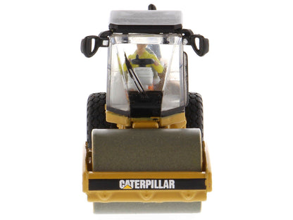 CAT Caterpillar CS56 Smooth Drum Vibratory Soil Compactor with Operator "High Line" Series 1/87 (HO) Scale Diecast Model by Diecast Masters-DiecastModeler.com