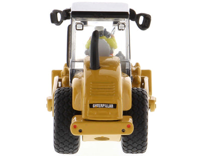 CAT Caterpillar CS56 Padfoot Drum Vibratory Soil Compactor with Operator "High Line" Series 1/87 (HO) Scale Diecast Model by Diecast Masters-DiecastModeler.com