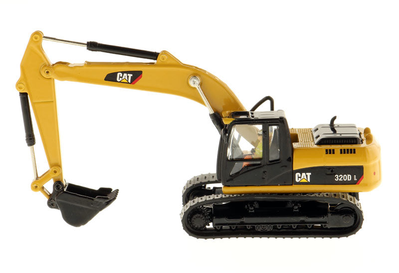 CAT Caterpillar 320D L Hydraulic Excavator with Operator "High Line" Series 1/87 (HO) Scale Diecast Model by Diecast Masters-DiecastModeler.com