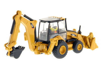 CAT Caterpillar 450E Backhoe Loader with Operator "High Line" Series 1/87 (HO) Scale Diecast Model by Diecast Masters