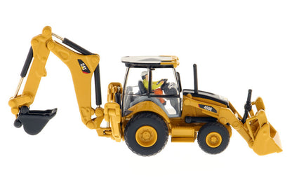 CAT Caterpillar 450E Backhoe Loader with Operator "High Line" Series 1/87 (HO) Scale Diecast Model by Diecast Masters