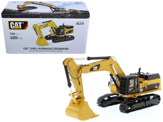 CAT Caterpillar 374D L Hydraulic Excavator with Operator "High Line" Series 1/50 Diecast Model by Diecast Masters-DiecastModeler.com