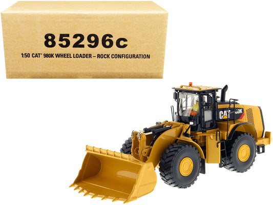 CAT Caterpillar 980K Wheel Loader Rock Configuration with Operator "Core Classics Series" 1/50 Diecast Model by Diecast Masters-DiecastModeler.com