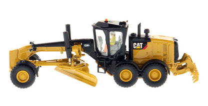 CAT Caterpillar 12M3 Motor Grader with Operator "High Line" Series 1/87 (HO) Scale Diecast Model by Diecast Masters