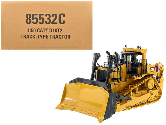 CAT Caterpillar D10T2 Track Type Tractor Dozer with Operator "Core Classics Series" 1/50 Diecast Model by Diecast Masters-DiecastModeler.com