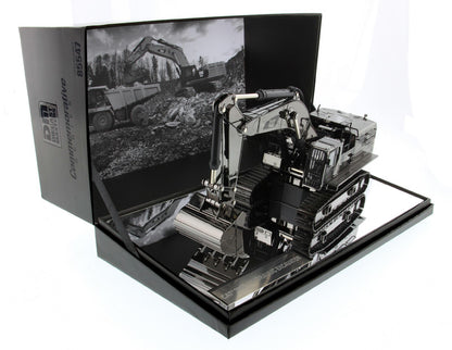 CAT Caterpillar 390F L Hydraulic Tracked Excavator Gunmetal "Commemorative Series" 1/50 Diecast Model by Diecast Masters