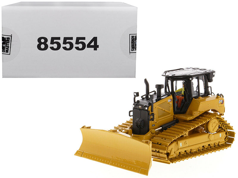 CAT Caterpillar D6 XE LGP Track Type Tractor Dozer with VPAT Blade and Operator "High Line" Series 1/50 Diecast Model by Diecast Masters-DiecastModeler.com