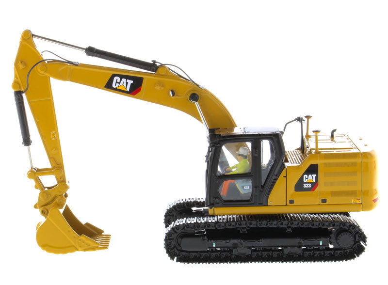 CAT Caterpillar 323 Hydraulic Excavator with Operator Next Generation Design "High Line Series" 1/50 Diecast Model by Diecast Masters-DiecastModeler.com
