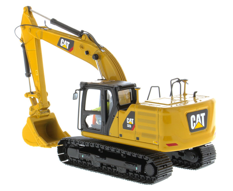 CAT Caterpillar 323 Hydraulic Excavator with Operator Next Generation Design "High Line Series" 1/50 Diecast Model by Diecast Masters