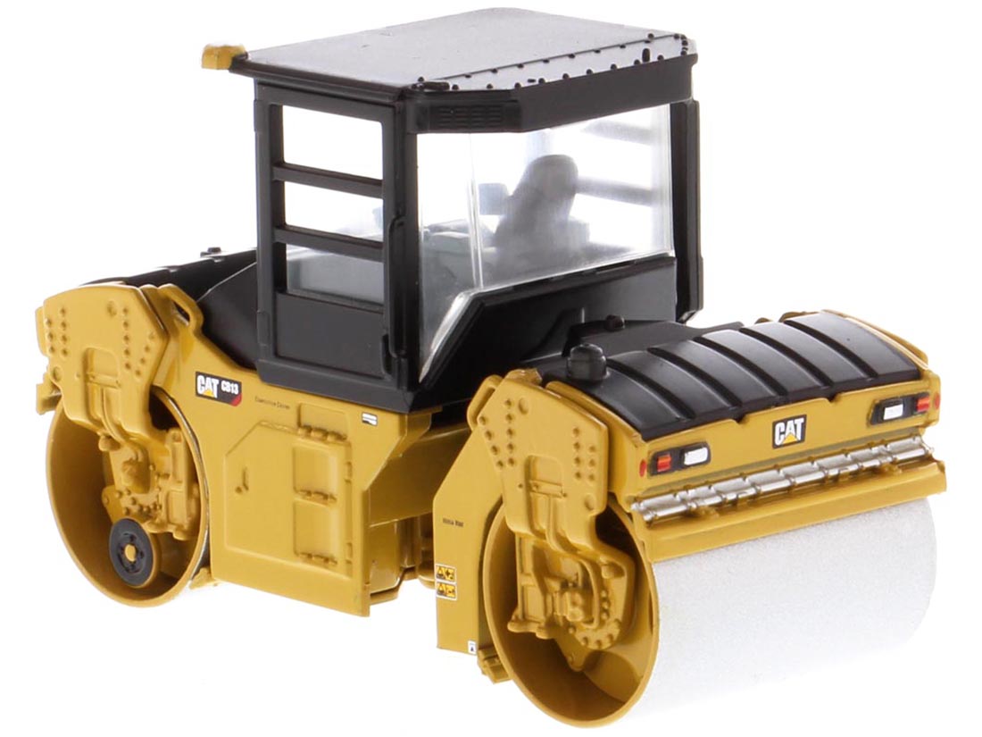 CAT Caterpillar CB-13 Tandem Vibratory Roller with Cab "Play & Collect!" Series 1/64 Diecast Model by Diecast Masters