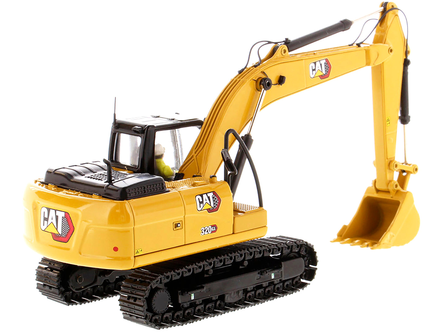 CAT Caterpillar 320 GX Hydraulic Excavator with Operator "High Line" Series 1/50 Diecast Model by Diecast Masters-DiecastModeler.com