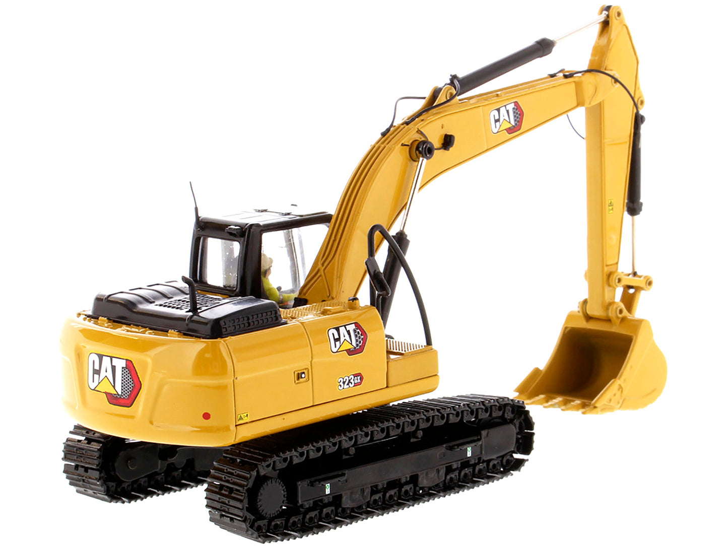 CAT Caterpillar 323 GX Hydraulic Excavator with Operator "High Line" Series 1/50 Diecast Model by Diecast Masters-DiecastModeler.com