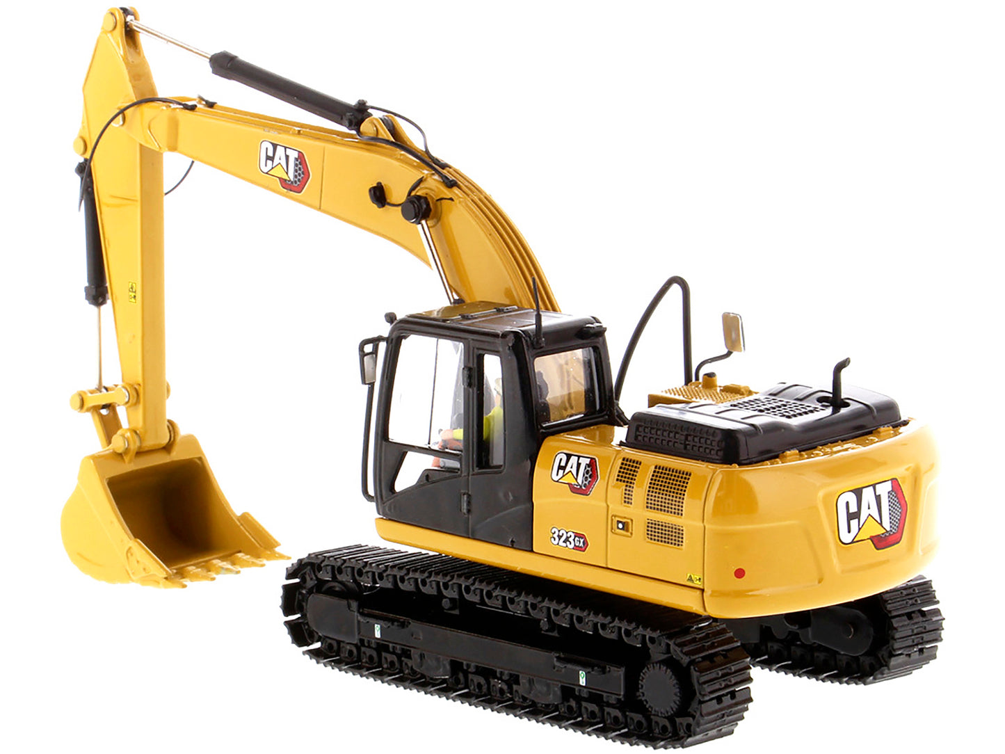 CAT Caterpillar 323 GX Hydraulic Excavator with Operator "High Line" Series 1/50 Diecast Model by Diecast Masters-DiecastModeler.com