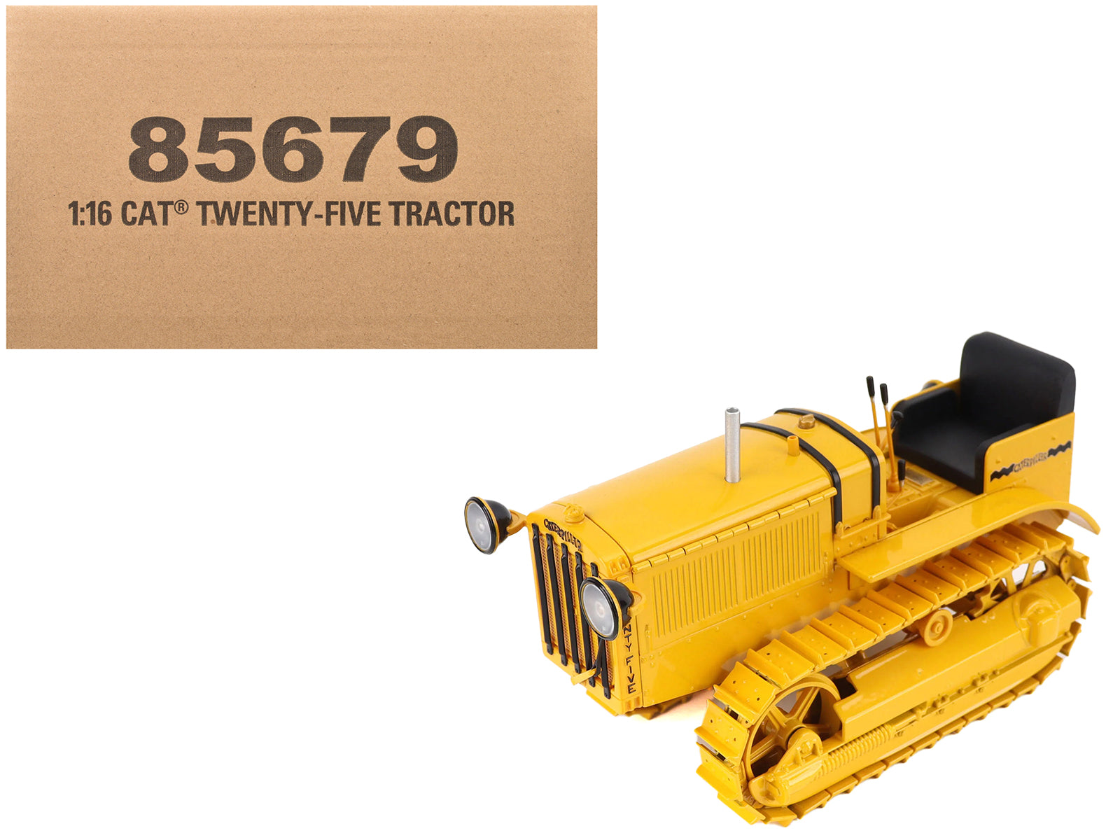 CAT Caterpillar Twenty Five Tractor Yellow "Vintage" Series 1/16 Diecast Model by Diecast Masters-DiecastModeler.com