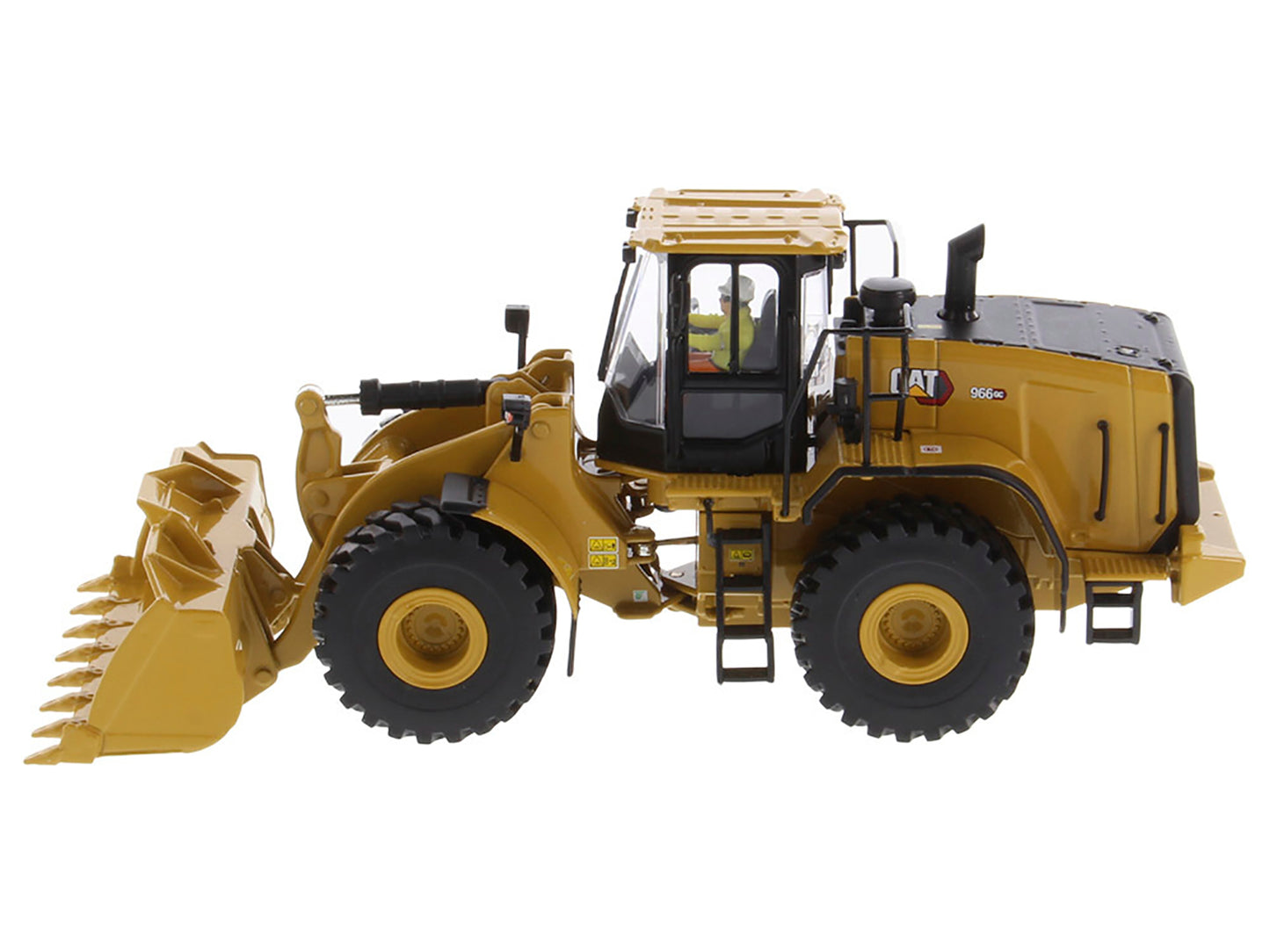 CAT Caterpillar 966 GC Wheel Loader Yellow with Operator "High Line Series" 1/50 Diecast Model by Diecast Masters-DiecastModeler.com