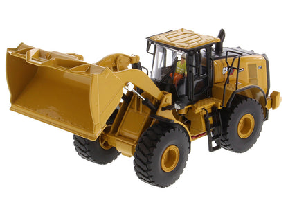 CAT Caterpillar 972 XE Wheel Loader Yellow with Operator "High Line Series" 1/50 Diecast Model by Diecast Masters-DiecastModeler.com