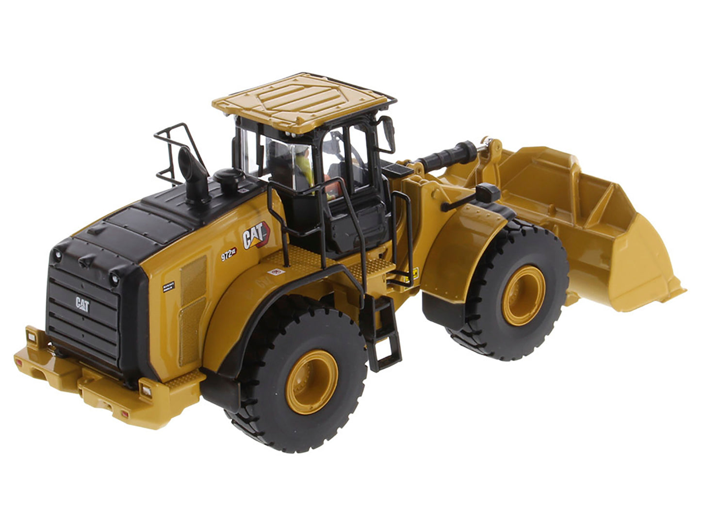 CAT Caterpillar 972 XE Wheel Loader Yellow with Operator "High Line Series" 1/50 Diecast Model by Diecast Masters-DiecastModeler.com
