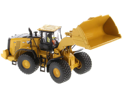 CAT Caterpillar 982 XE Wheel Loader Yellow with Operator "High Line Series" 1/50 Diecast Model by Diecast Masters-DiecastModeler.com