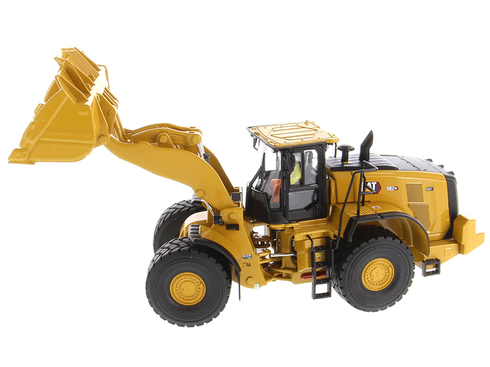 CAT Caterpillar 982 XE Wheel Loader Yellow with Operator "High Line Series" 1/50 Diecast Model by Diecast Masters-DiecastModeler.com