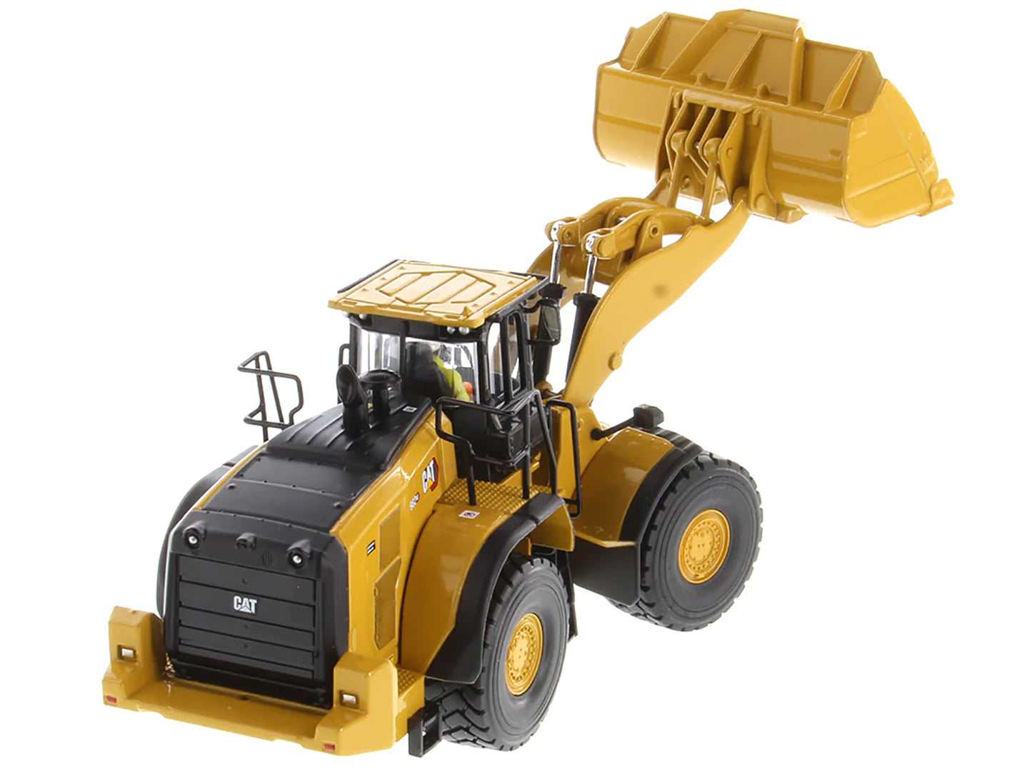 CAT Caterpillar 982 XE Wheel Loader Yellow with Operator "High Line Series" 1/50 Diecast Model by Diecast Masters-DiecastModeler.com