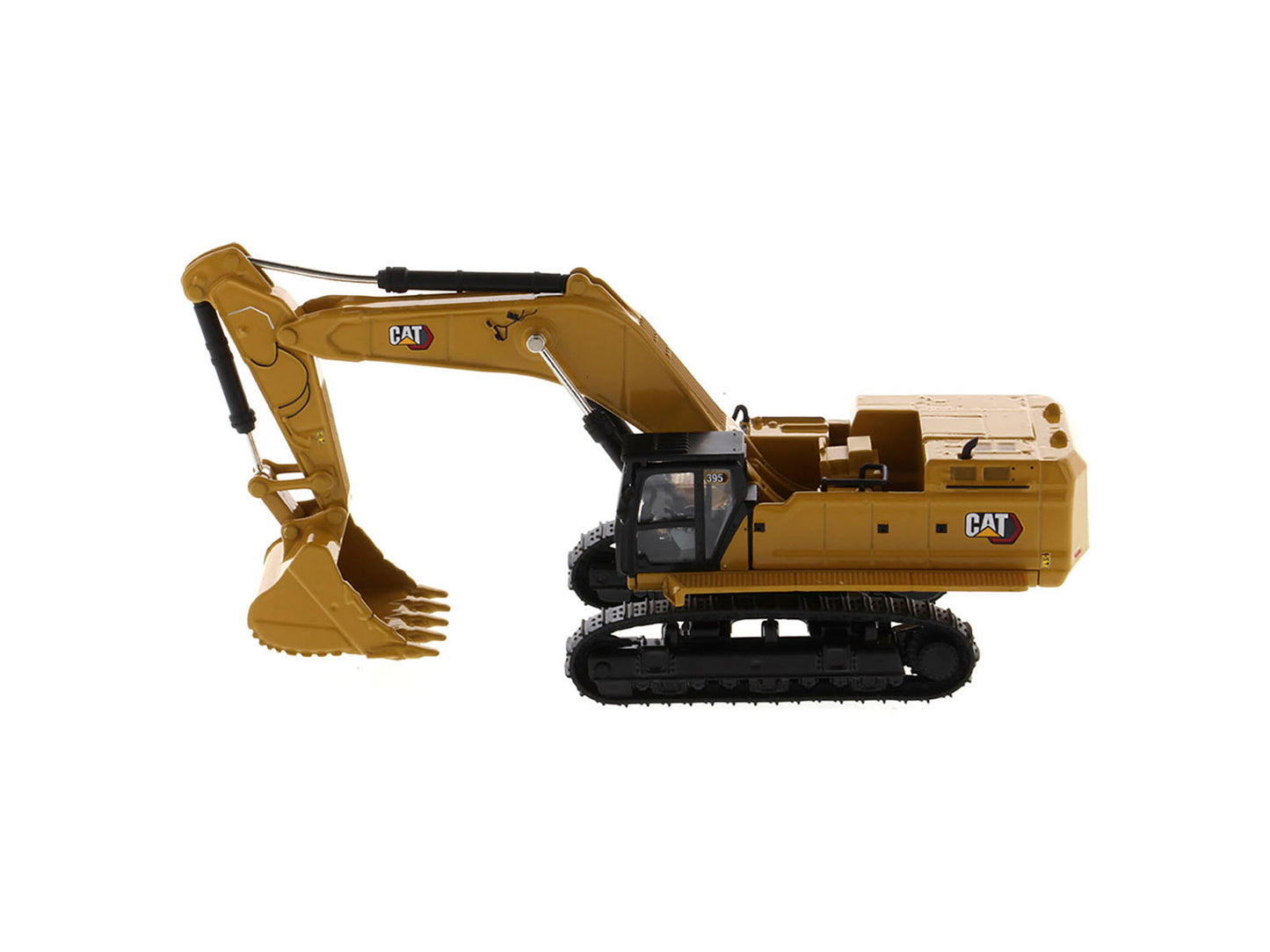 CAT Caterpillar 395 Next-Generation Hydraulic Excavator (Mass Excavation Version) Yellow "High Line Series" 1/87 (HO) Scale Diecast Model by Diecast Masters-DiecastModeler.com