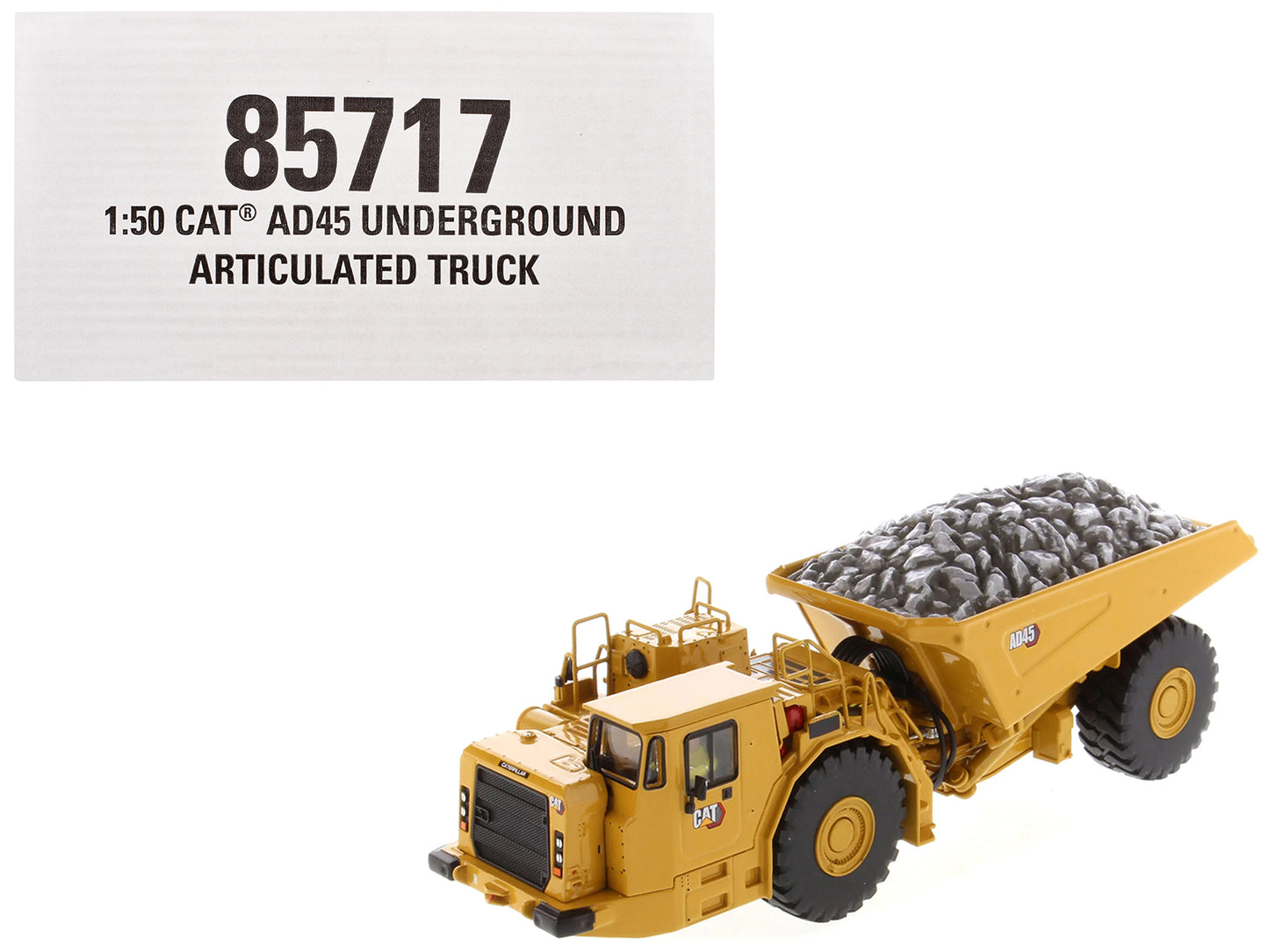 CAT Caterpillar AD45 Underground Articulated Truck Yellow "High Line" Series 1/50 Diecast Model by Diecast Masters-DiecastModeler.com