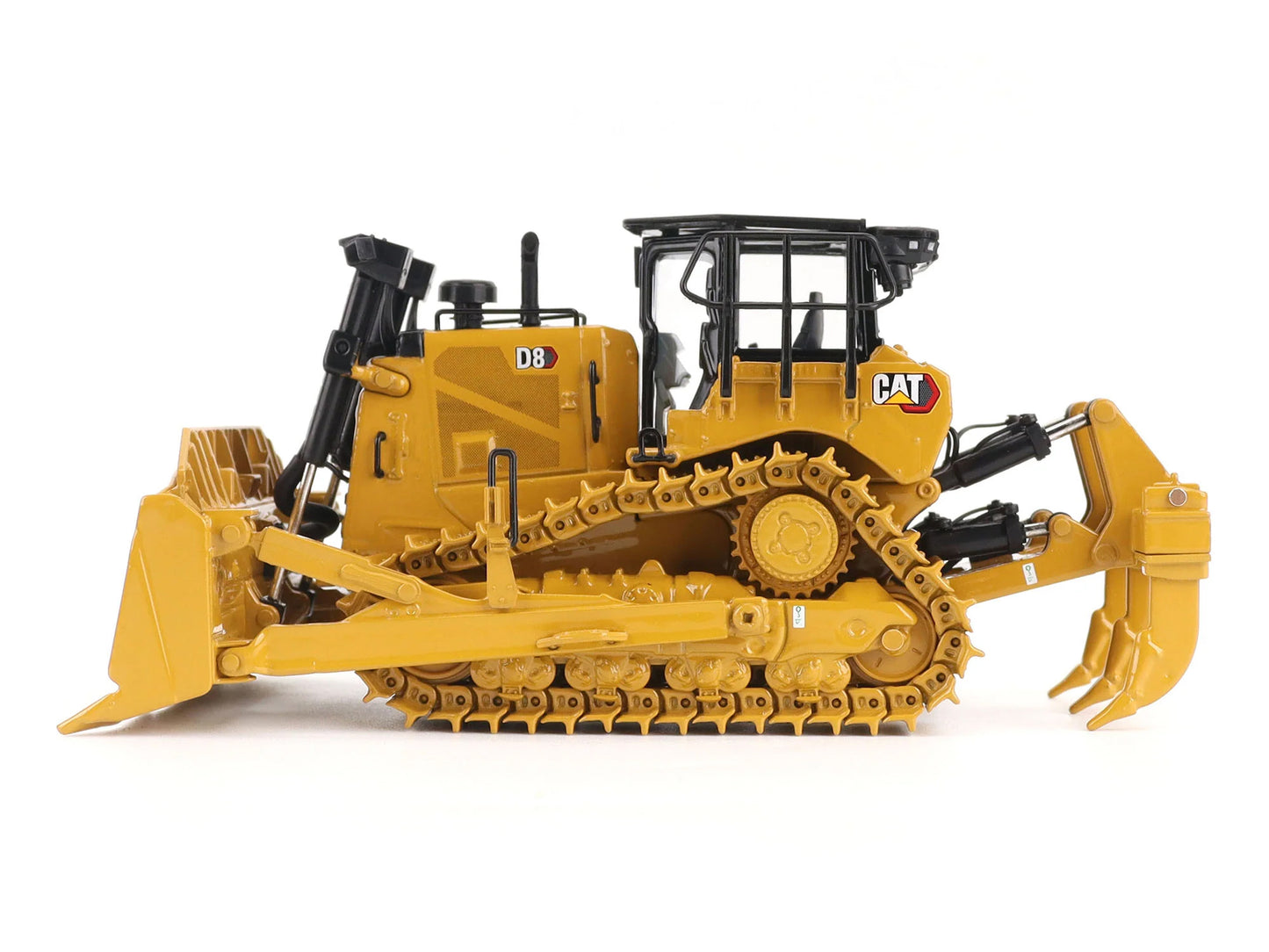CAT Caterpillar D8 Track-Type Dozer (Standard Configuration) Yellow "High Line" Series  1/50 Diecast Model by Diecast Masters-DiecastModeler.com