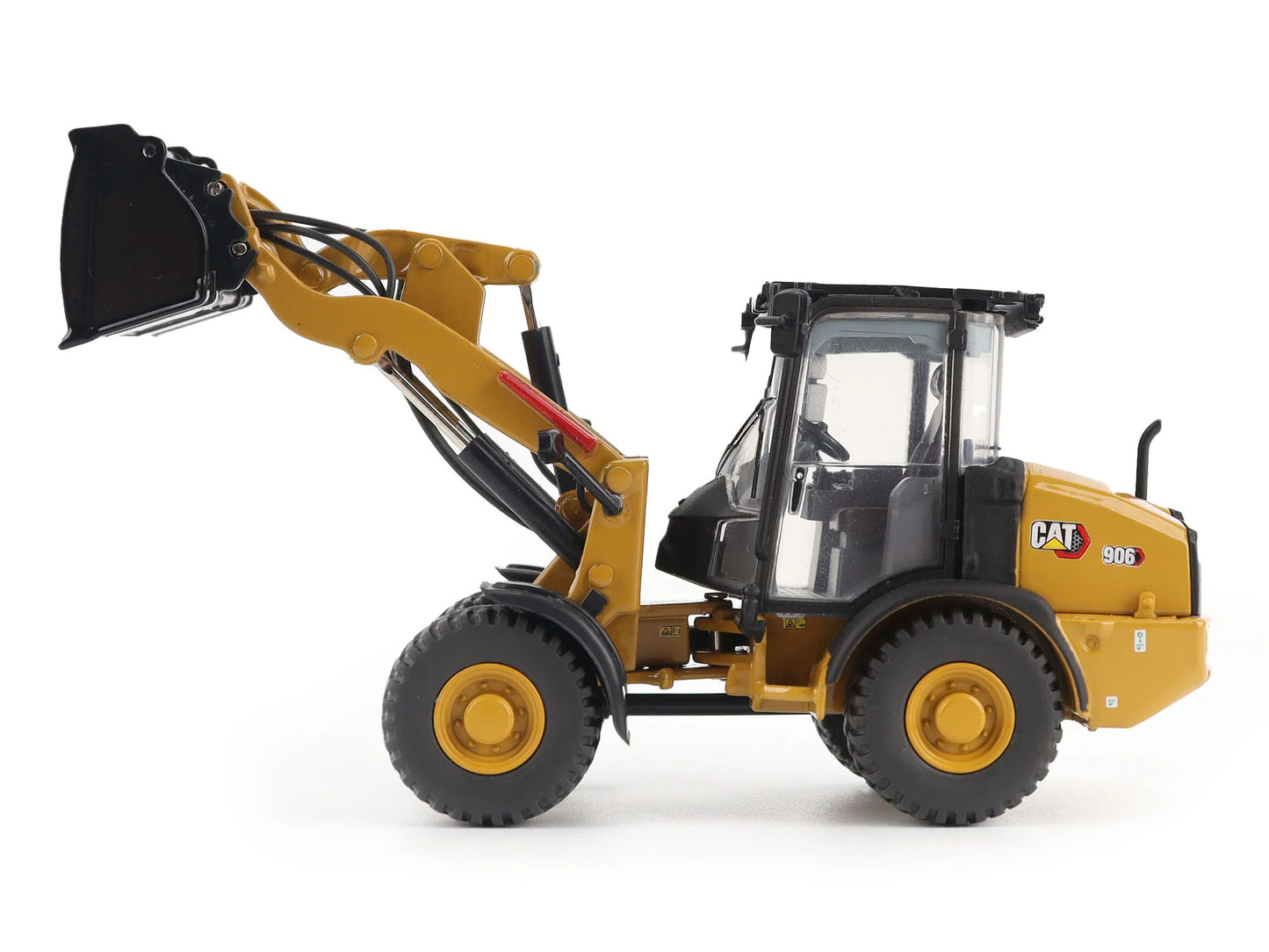 CAT Caterpillar 906 Compact Wheel Loader Yellow with Operator "High Line Series" 1/50 Diecast Model by Diecast Masters
