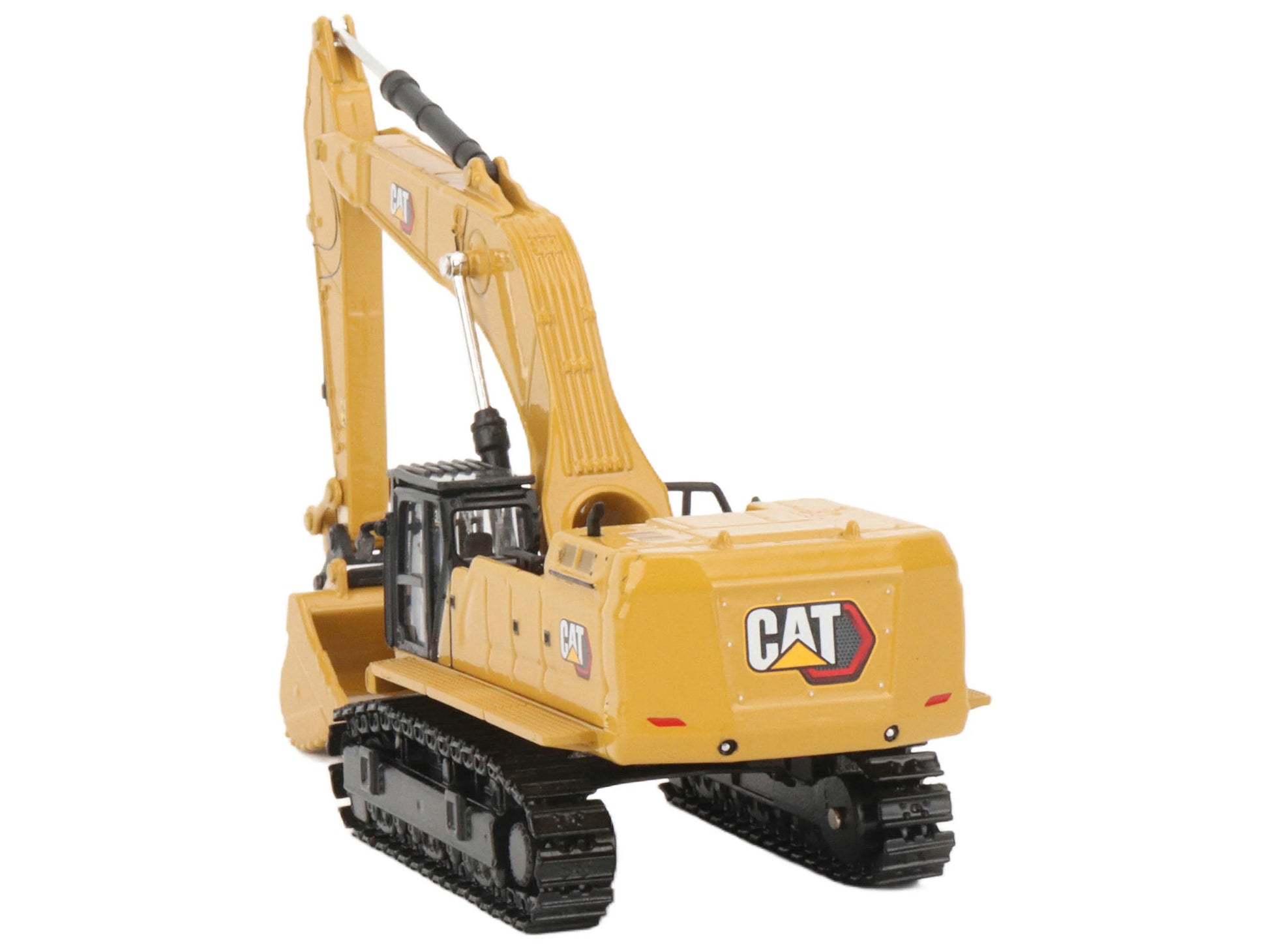 CAT Caterpillar 395 Next-Generation Hydraulic Excavator (Mass Excavator Version) Yellow with Additional Tools "High Line Series" 1/87 (HO) Diecast Model by Diecast Masters-DiecastModeler.com