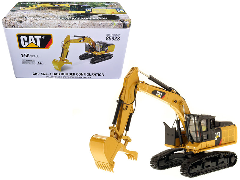 CAT Caterpillar 568 GF Road Builder with Operator "High Line Series" 1/50 Diecast Model by Diecast Masters-DiecastModeler.com