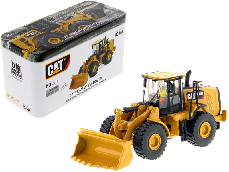 CAT Caterpillar 966M Wheel Loader with Operator "High Line" Series 1/87 (HO) Scale Diecast Model by Diecast Masters-DiecastModeler.com
