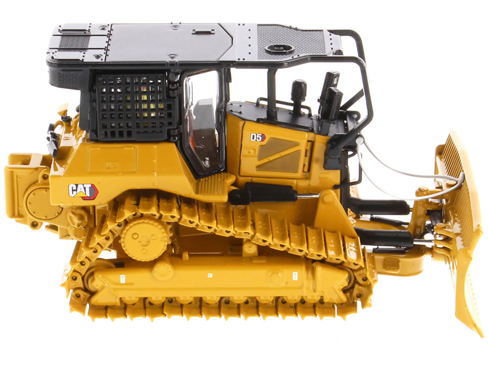 CAT Caterpillar D5 LGP Track Type Tractor Fire Dozer Yellow with Operator "High Line" Series 1/50 Diecast Model by Diecast Masters-DiecastModeler.com