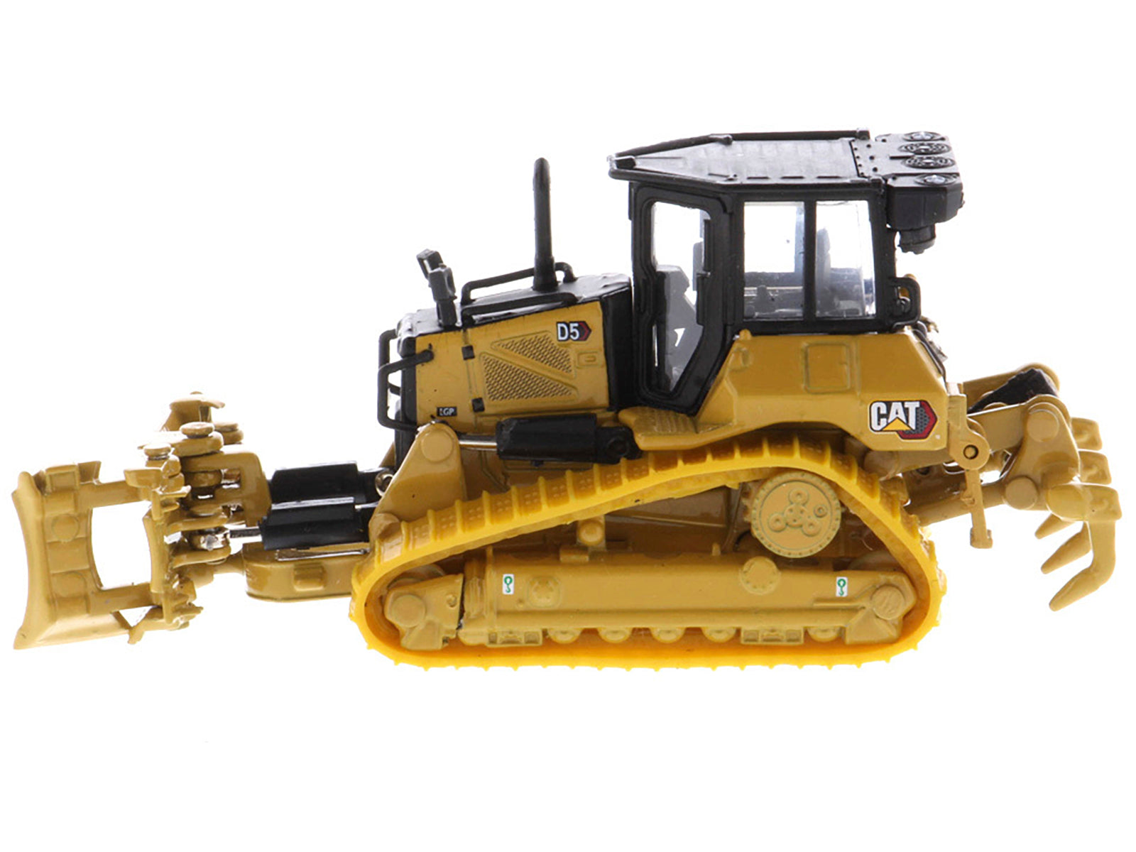 CAT Caterpillar D5 Track-Type Dozer Yellow with Fine Grading Undercarriage and Foldable Blade "High Line Series" 1/87 (HO) Scale Diecast Model by Diecast Masters-DiecastModeler.com